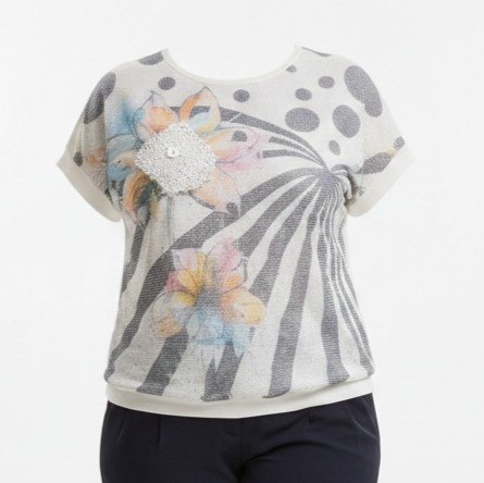 ELIZAFANTI9512 Floral Print Blouse ELIZAFANTI9512 Floral Print Blouse