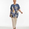 Premium Cat Print Blouse - Casual Oversized Fit