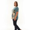 Premium Cat Print Blouse - Casual Oversized Fit