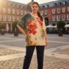 ELIZAFANTI9533 Floral Print Blouse ELIZAFANTI9533 Floral Print Blouse
