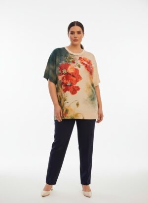 ELIZAFANTI9533 Floral Print Blouse