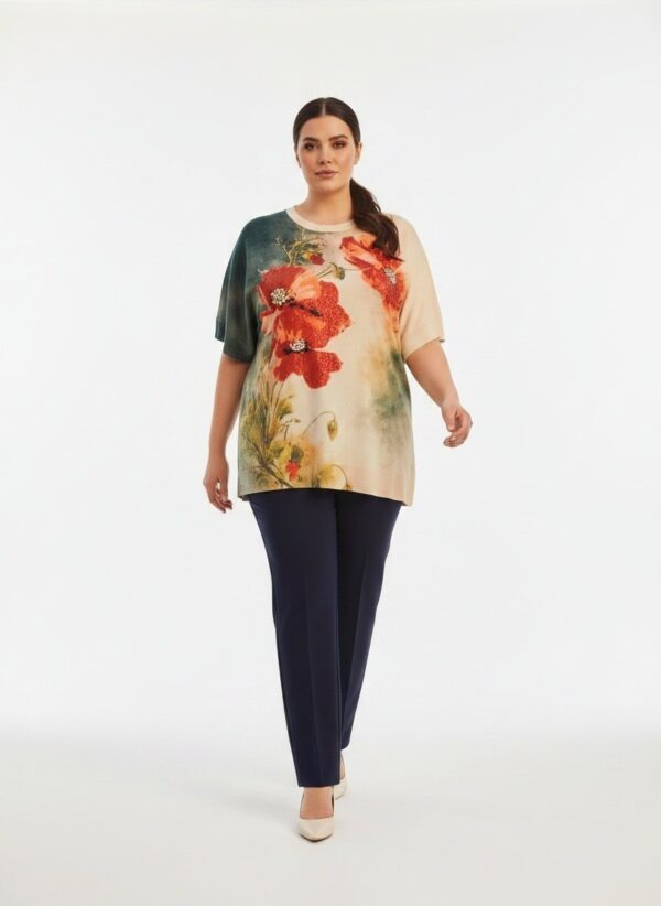 ELIZAFANTI9533 Floral Print Blouse ELIZAFANTI9533 Floral Print Blouse