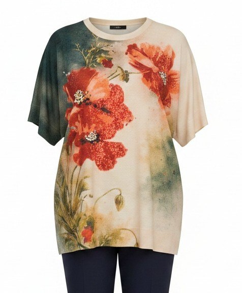 ELIZAFANTI9533 Floral Print Blouse ELIZAFANTI9533 Floral Print Blouse