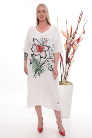 Premium Floral Print T-Shirt Dress Premium Floral Print T-Shirt Dress