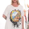 Premium Graphic Print Blouse - Oversized Fit Premium Graphic Print Blouse - Oversized Fit