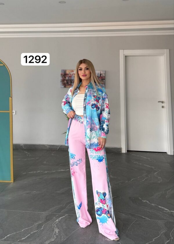 Colorful Artistic Top and Bottom Set - Premium Wholesale Collection Colorful Artistic Top and Bottom Set - Premium Wholesale Collection