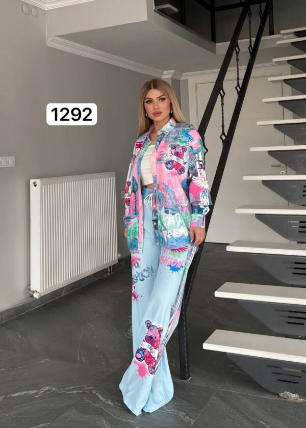 Colorful Artistic Top and Bottom Set - Premium Wholesale Collection Colorful Artistic Top and Bottom Set - Premium Wholesale Collection
