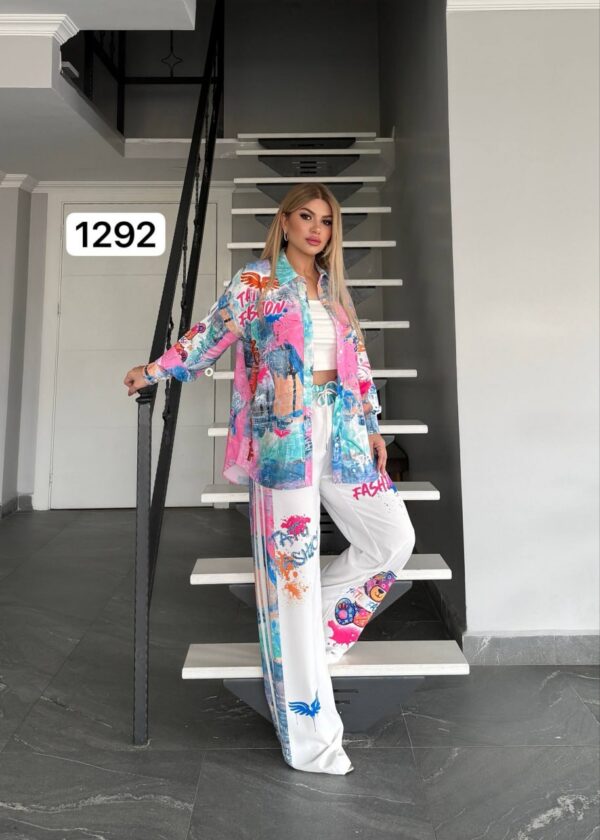 Colorful Artistic Top and Bottom Set - Premium Wholesale Collection Colorful Artistic Top and Bottom Set - Premium Wholesale Collection
