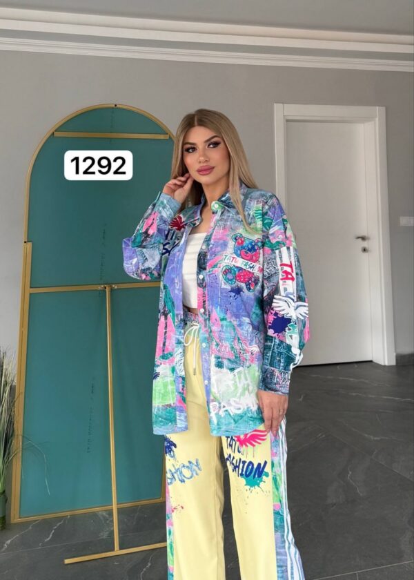 Colorful Artistic Top and Bottom Set - Premium Wholesale Collection Colorful Artistic Top and Bottom Set - Premium Wholesale Collection