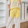 TATU Black Lace T-Shirt & Pants Set
