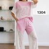 TATU Black Lace T-Shirt & Pants Set