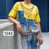 Premium Denim Two-Piece Set with Chain Detail Premium Denim Two-Piece Set with Chain Detail