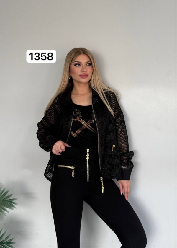 TATU1358 Premium Black Top & Bottom Set