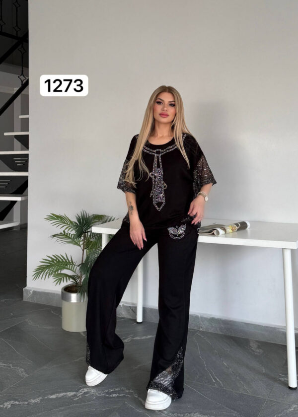 Premium White Beaded Top & Bottom Set - Wholesale Fashion Premium White Beaded Top & Bottom Set - Wholesale Fashion