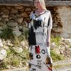 Wholesale Asymmetric Abstract Print Maxi Dress Wholesale Asymmetric Abstract Print Maxi Dress