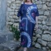 Wholesale Script Graphic Asymmetrical Blouse
