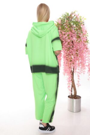 Orange Graphic Tracksuit Set - Premium Wholesale Loungewear