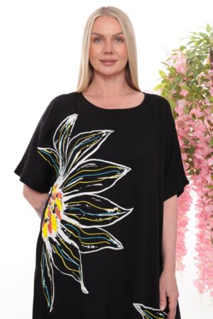Premium Sunflower Graphic Dress - Wholesale Apparel