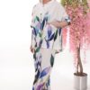 Watercolor Leaf Print Hooded Tunic Top & Bottom Set Watercolor Leaf Print Hooded Tunic Top & Bottom Set