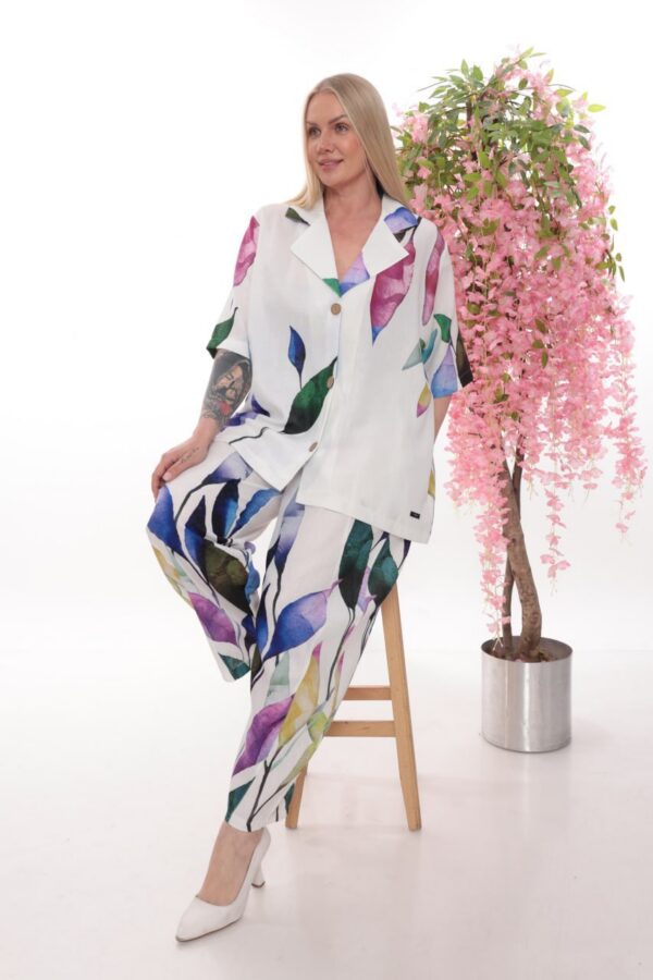 Floral Print Two-Piece Suit Set - Premium Wholesale Floral Print Two-Piece Suit Set - Premium Wholesale