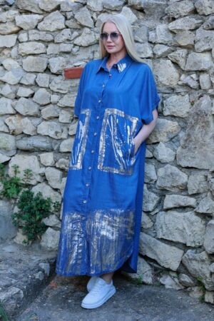 Premium Denim Shirt Dress - Wholesale Fashion