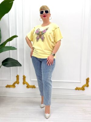 Premium Butterfly Graphic Blouse