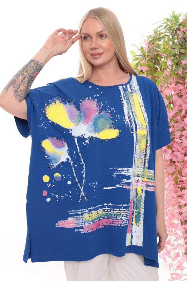 Premium Artistic Blouse ROZZER4281 - Wholesale Fashion Top Premium Artistic Blouse ROZZER4281 - Wholesale Fashion Top