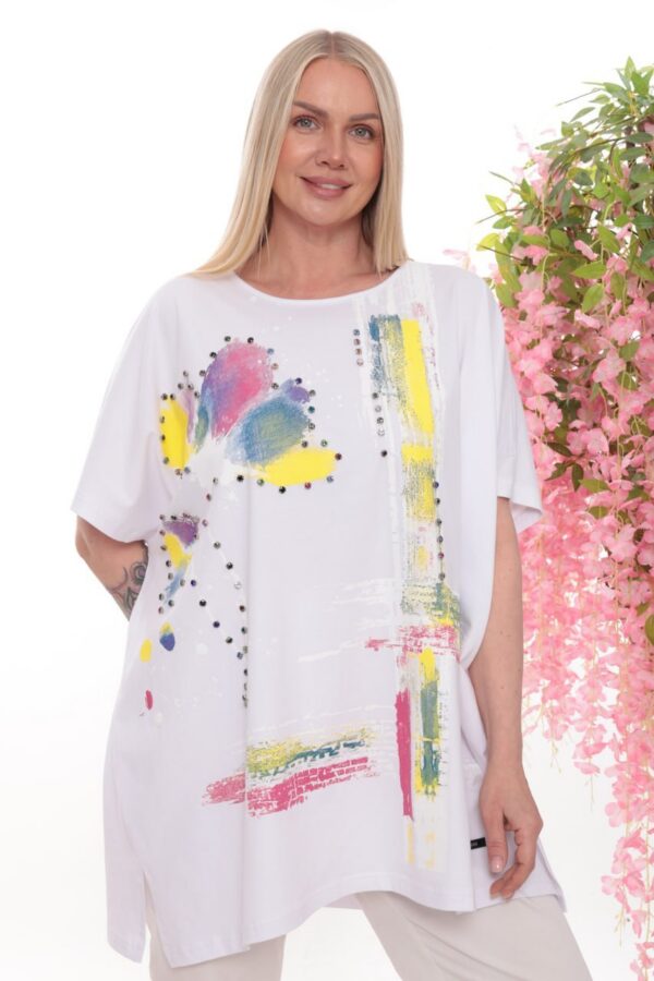 Premium Artistic Blouse ROZZER4281 - Wholesale Fashion Top Premium Artistic Blouse ROZZER4281 - Wholesale Fashion Top