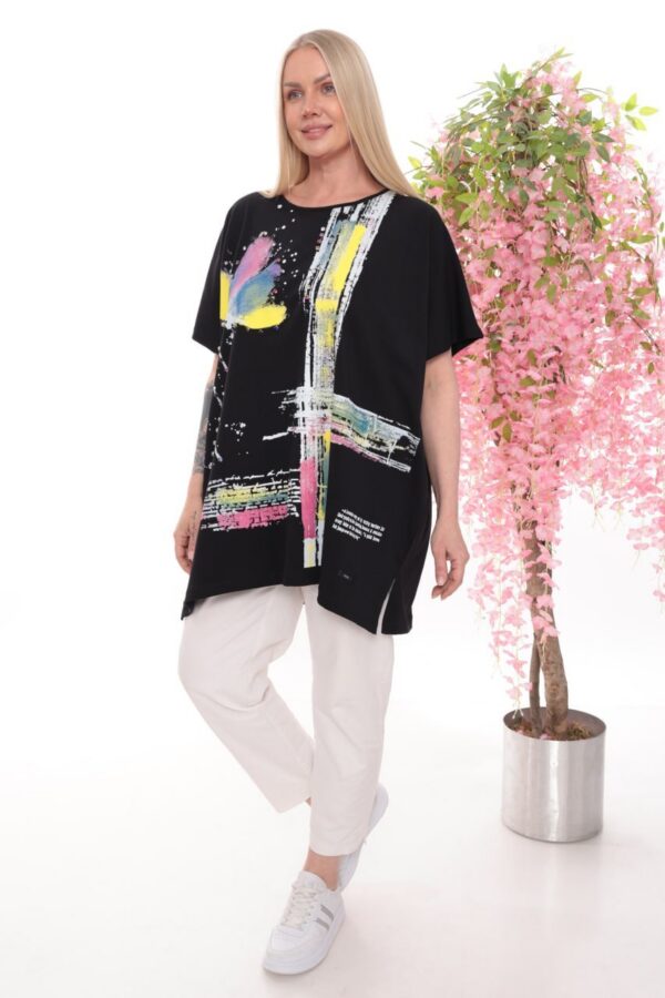 Premium Artistic Blouse ROZZER4281 - Wholesale Fashion Top Premium Artistic Blouse ROZZER4281 - Wholesale Fashion Top