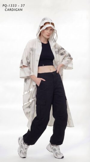 Hooded Cardigan PQ1333 - Premium Casual Wear