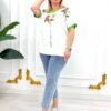 Black Colorful Print Blouse for Wholesale - Premium Quality Black Colorful Print Blouse for Wholesale - Premium Quality
