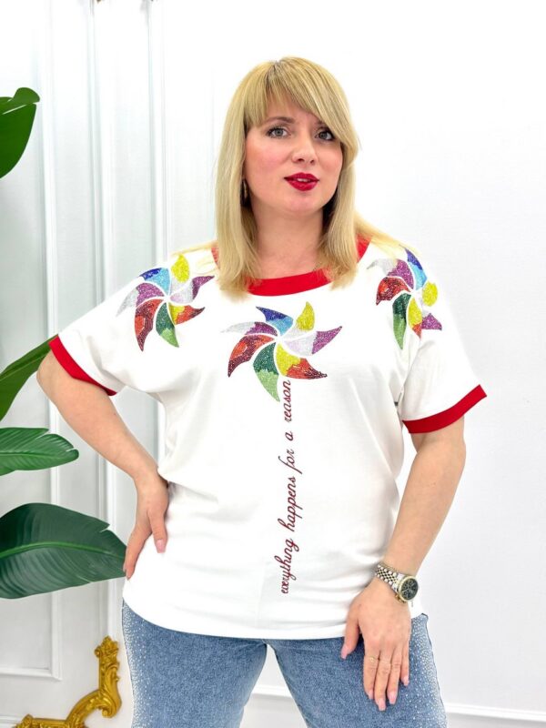 Black Colorful Print Blouse for Wholesale - Premium Quality Black Colorful Print Blouse for Wholesale - Premium Quality