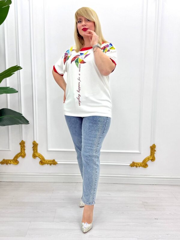 Black Colorful Print Blouse for Wholesale - Premium Quality Black Colorful Print Blouse for Wholesale - Premium Quality