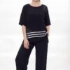 Black & White Striped Two-Piece Set Black & White Striped Two-Piece Set