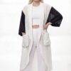 Premium Color-Block Cardigan Long Length Premium Color-Block Cardigan Long Length