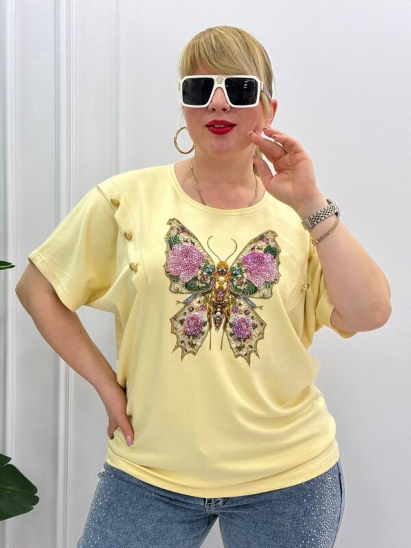 Premium Butterfly Graphic Blouse Premium Butterfly Graphic Blouse
