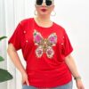Premium Butterfly Graphic Blouse Premium Butterfly Graphic Blouse
