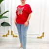 Premium Butterfly Graphic Blouse Premium Butterfly Graphic Blouse