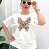Premium Butterfly Graphic Blouse Premium Butterfly Graphic Blouse
