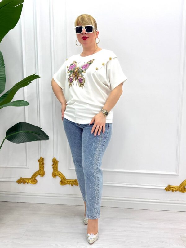 Premium Butterfly Graphic Blouse Premium Butterfly Graphic Blouse