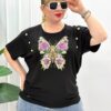 Premium Butterfly Graphic Blouse Premium Butterfly Graphic Blouse