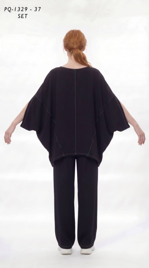 Black Cape Top & Pants Set PQ1329 Black Cape Top & Pants Set PQ1329