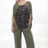 Black Cape Top & Pants Set PQ1329 Black Cape Top & Pants Set PQ1329
