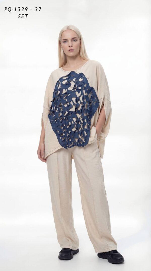 Black Cape Top & Pants Set PQ1329 Black Cape Top & Pants Set PQ1329