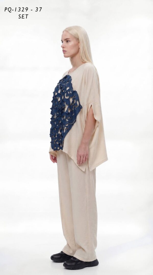 Black Cape Top & Pants Set PQ1329 Black Cape Top & Pants Set PQ1329