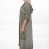 Hooded Cardigan with Contrast Stitching - Wholesale Hooded Cardigan with Contrast Stitching - Wholesale