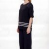 Black & White Striped Two-Piece Set Black & White Striped Two-Piece Set