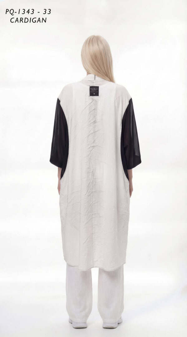 Premium Color-Block Cardigan Long Length Premium Color-Block Cardigan Long Length