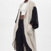 Premium Color-Block Cardigan Long Length Premium Color-Block Cardigan Long Length