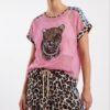 Leopard Print Mesh Top & Leopard Shorts Set Leopard Print Mesh Top & Leopard Shorts Set